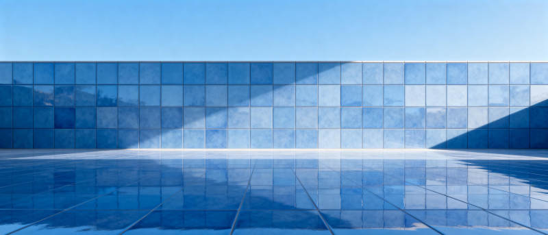 现代建筑倒影图片