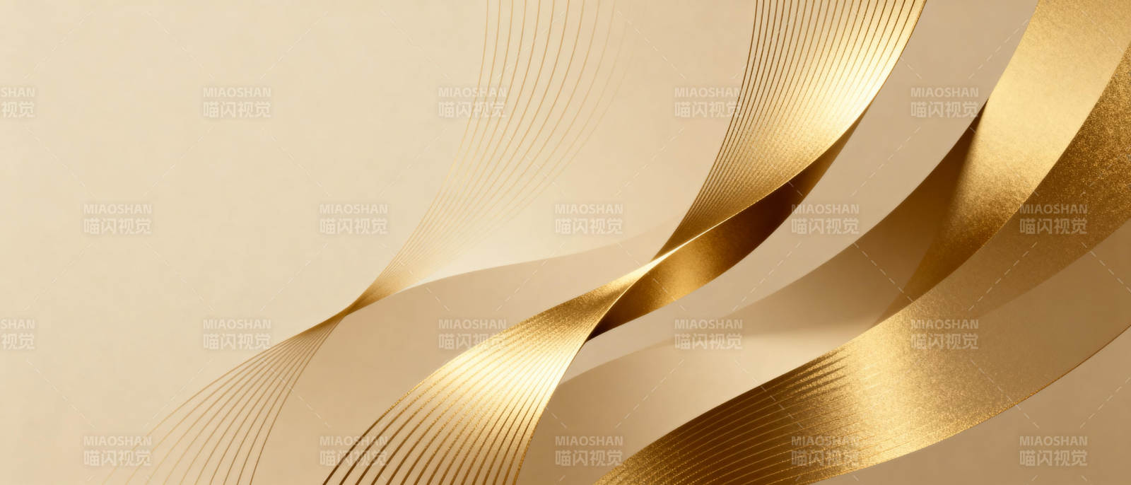 金色流线艺术图片