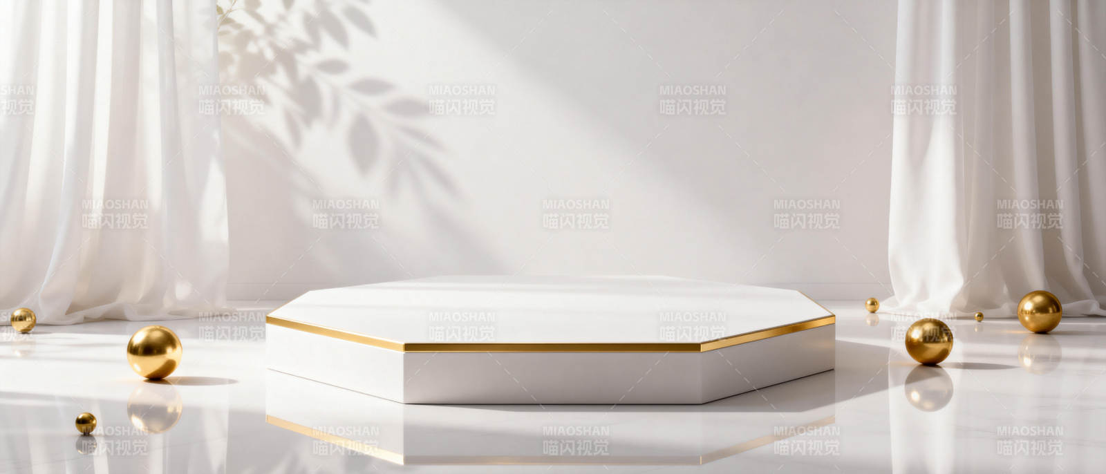 简约金色装饰台图片