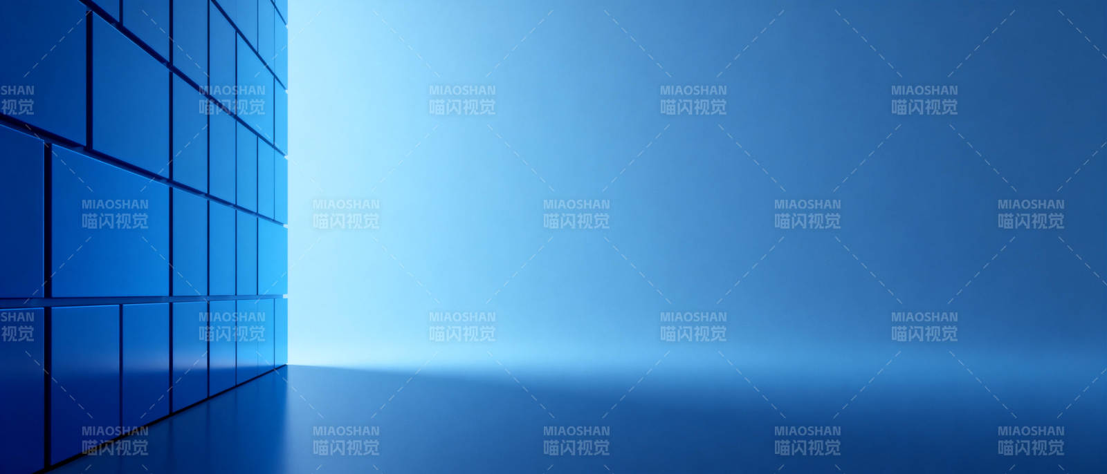 蓝色空间角落图片