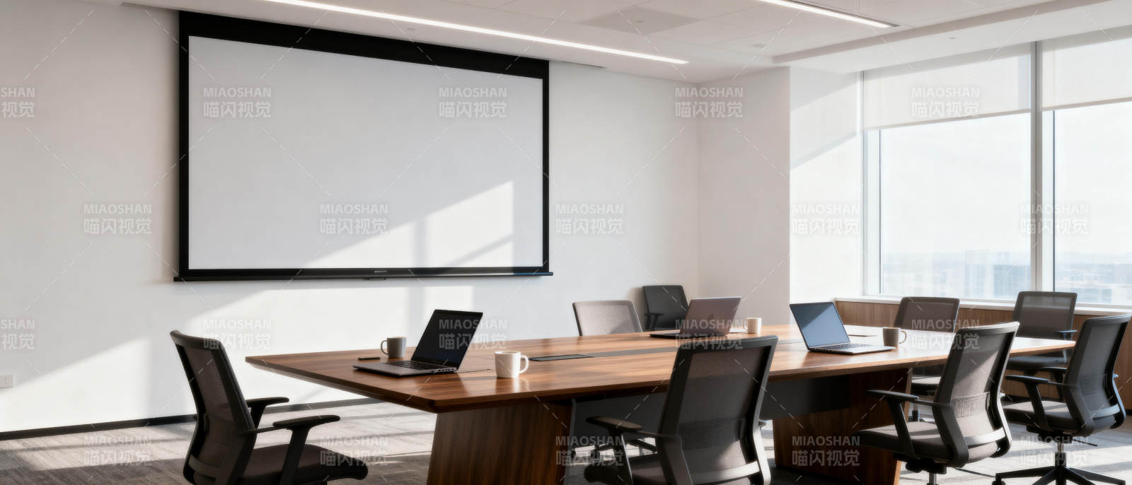 现代会议室环境图片