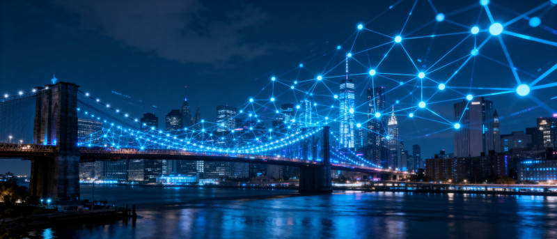 智慧城市夜景图片