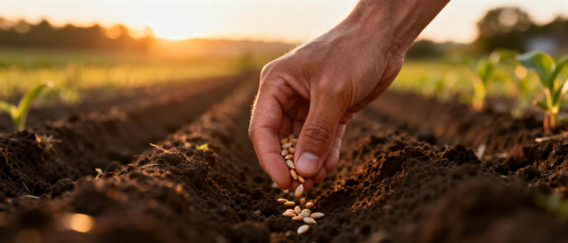播撒希望的种子图片
