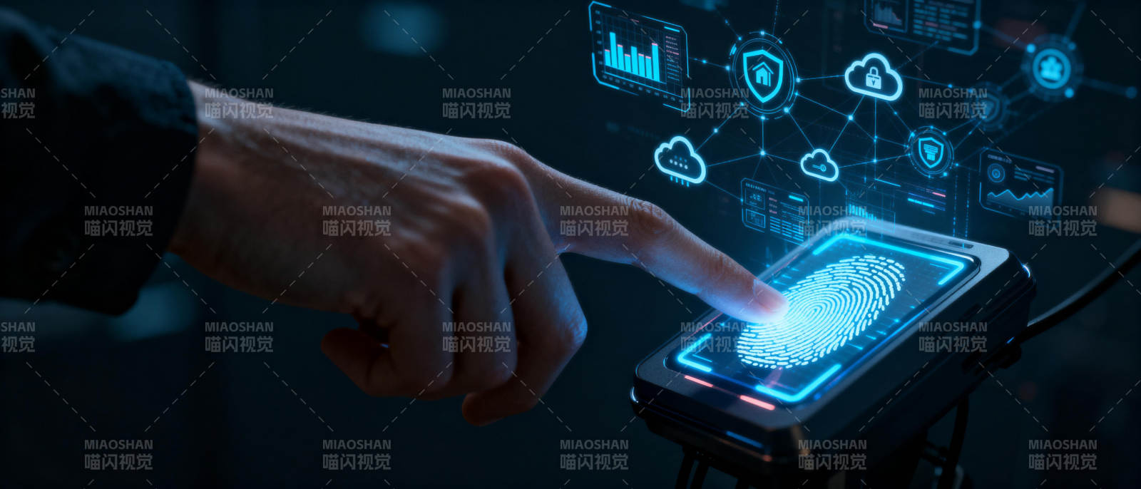 指纹识别科技图片