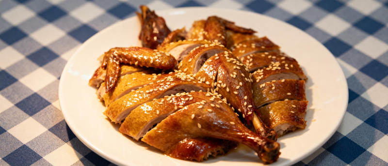 烤鸭 色香味俱全图片