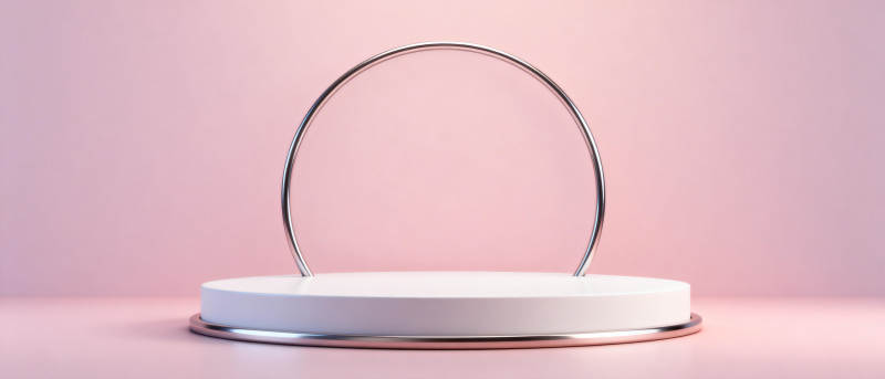 简约圆形展示台图片
