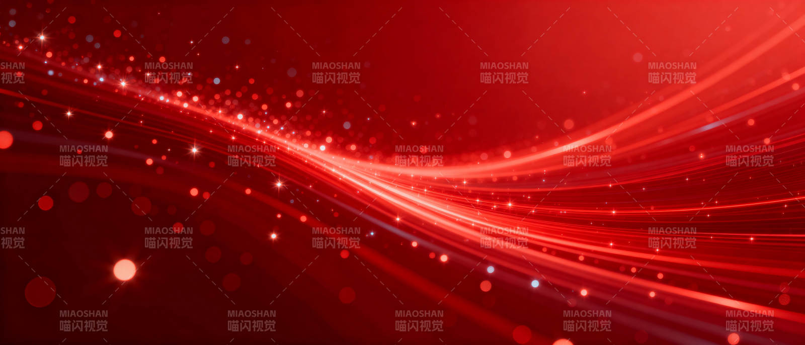 红色光流背景图片