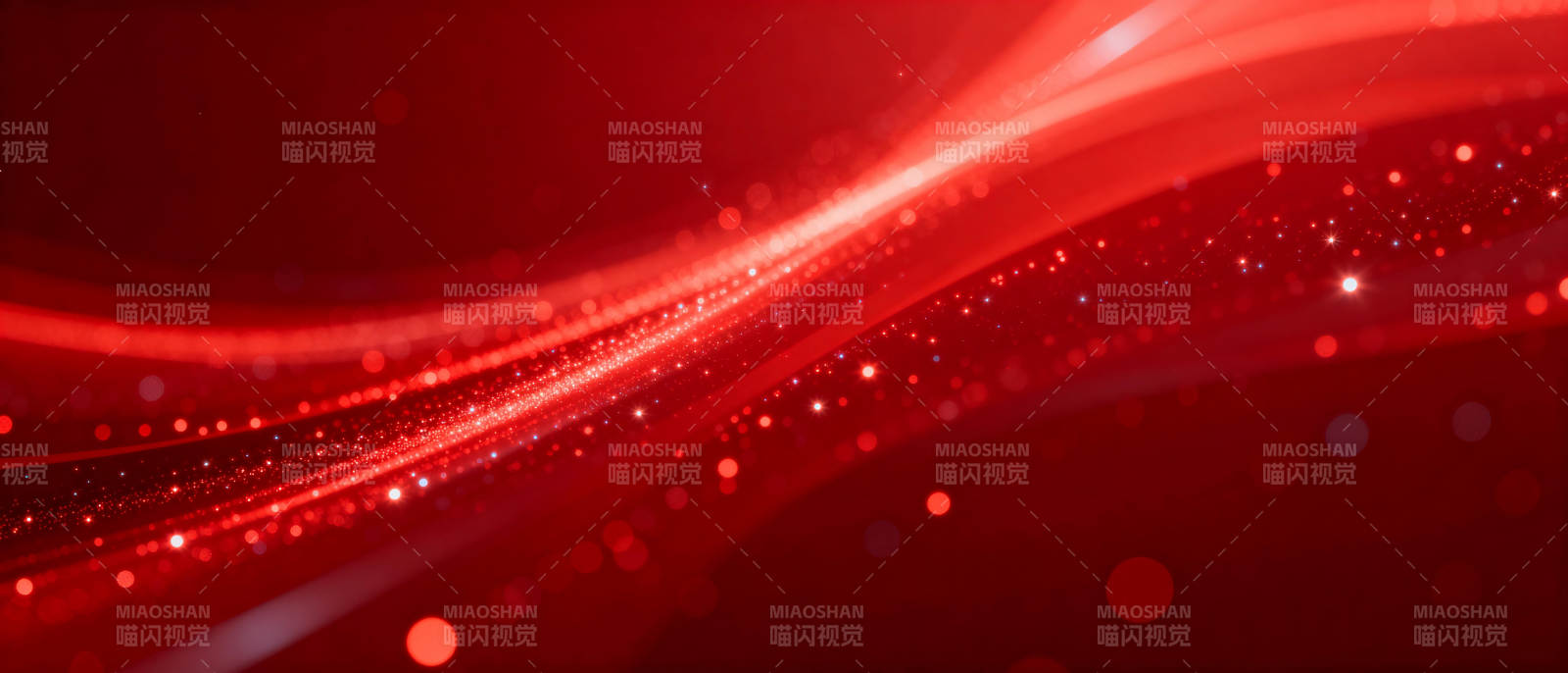 红色流光背景图片