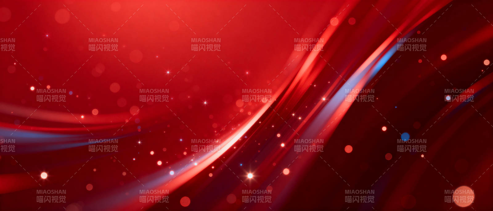 红色流光背景图片