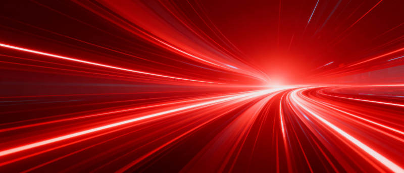 红色光速隧道图片
