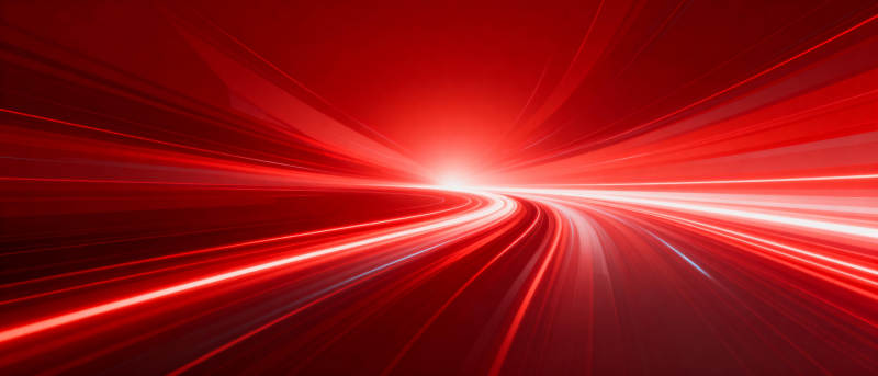 红色光速隧道图片