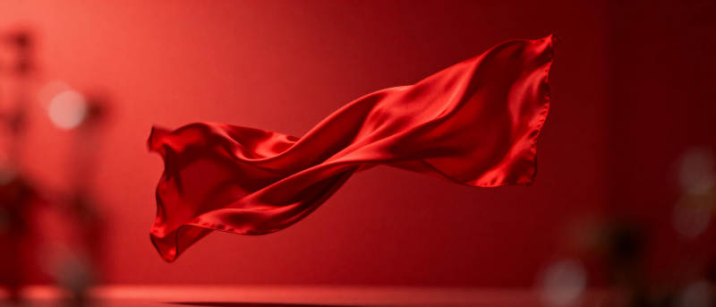 红绸飞舞图片