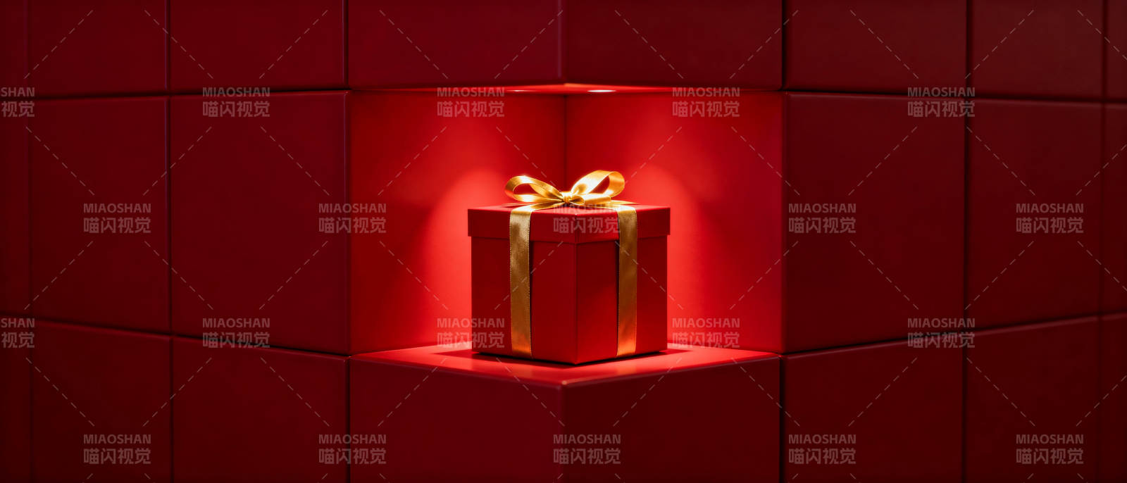 红礼盒 金丝带图片