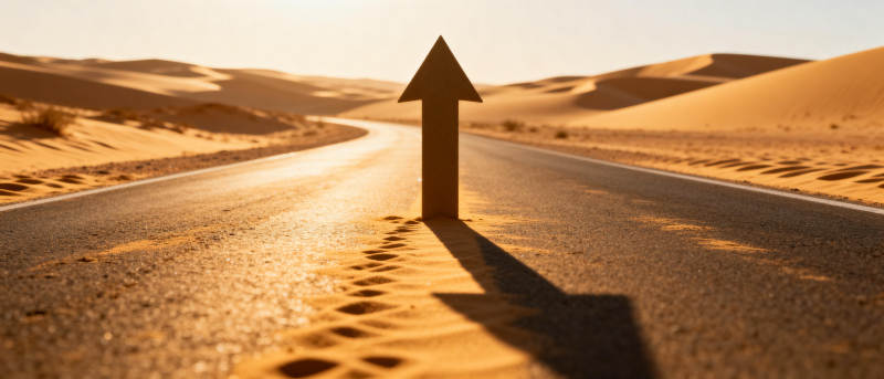 沙漠之路 箭指远方图片