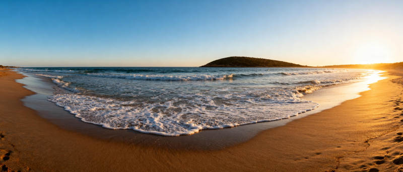 日出海滩美景图片