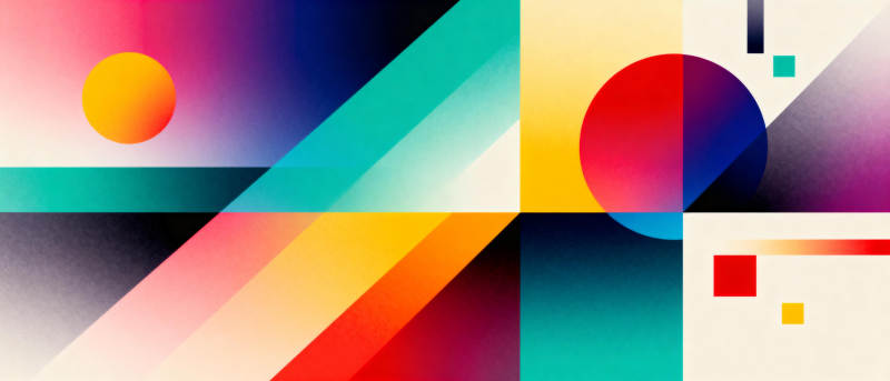 色彩几何抽象艺术图片