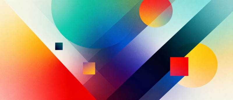 色彩几何抽象艺术图片