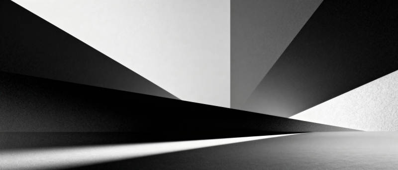 光影交错的几何空间图片