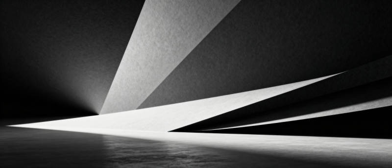 光影交错的几何空间图片