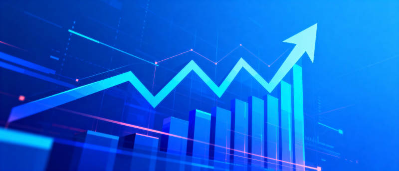 增长趋势图图片