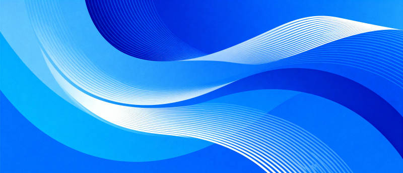 蓝色波浪流动图片
