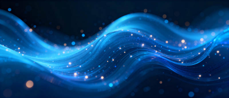 蓝光波纹梦幻图片