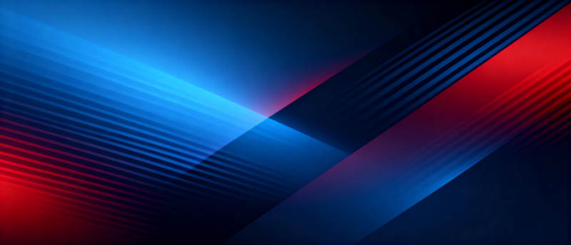 蓝红交错光影图片