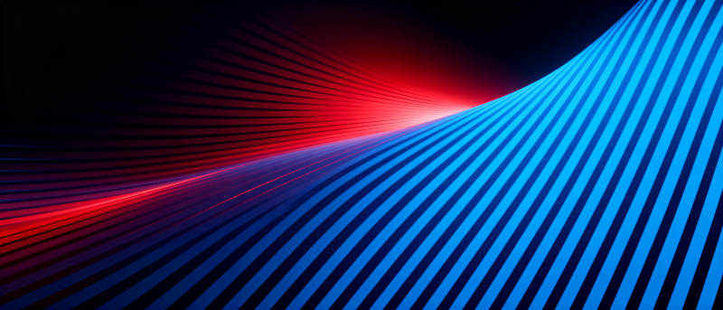 红蓝交织的光影曲线图片