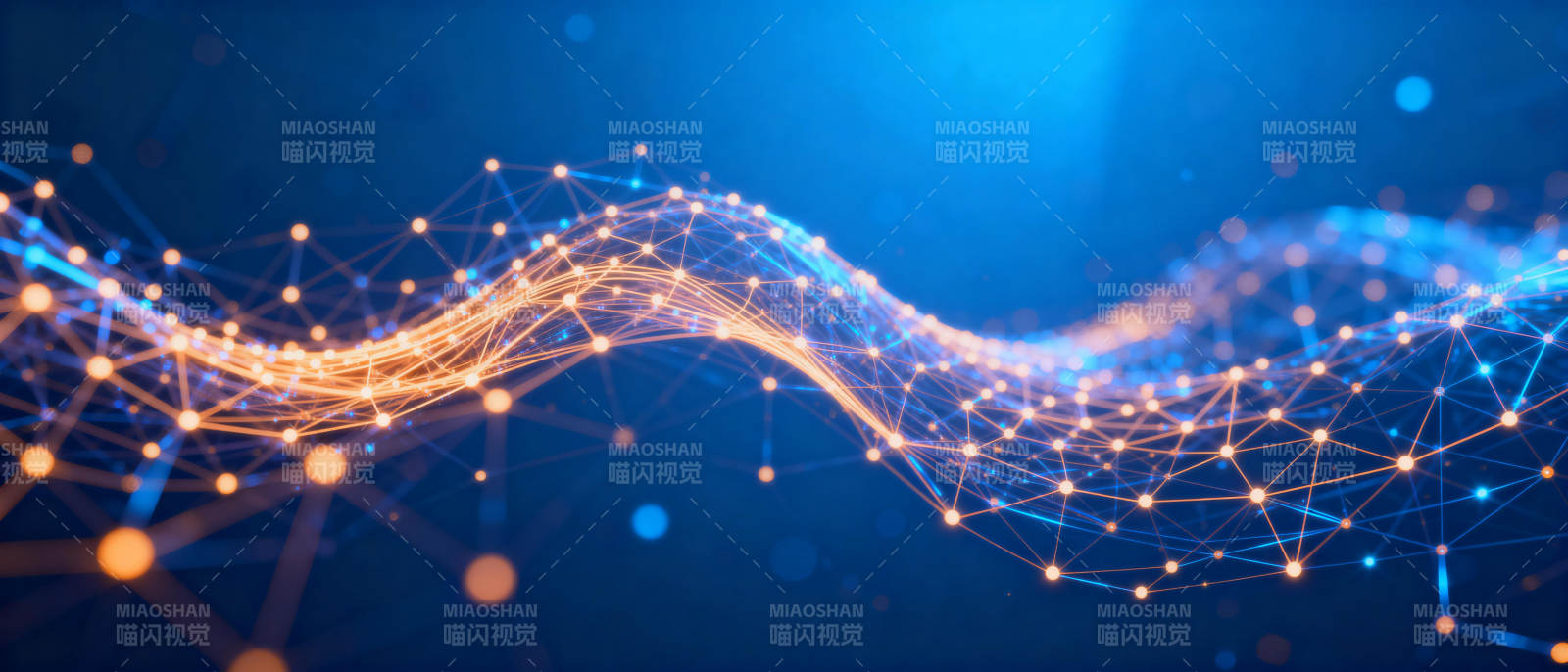 科技波浪连接未来图片