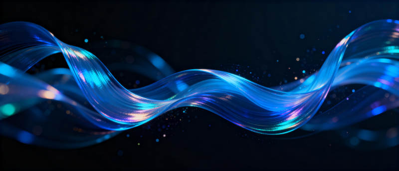 流光溢彩的波浪图片