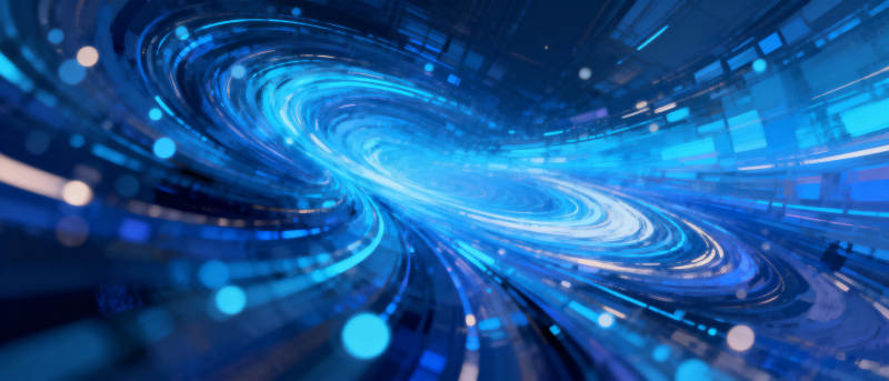 蓝色漩涡科技感图片