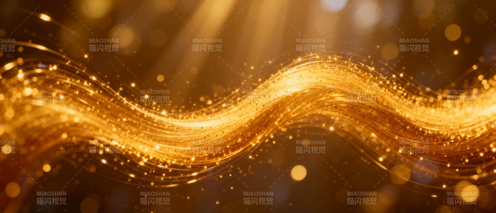 金色光流梦幻波图片