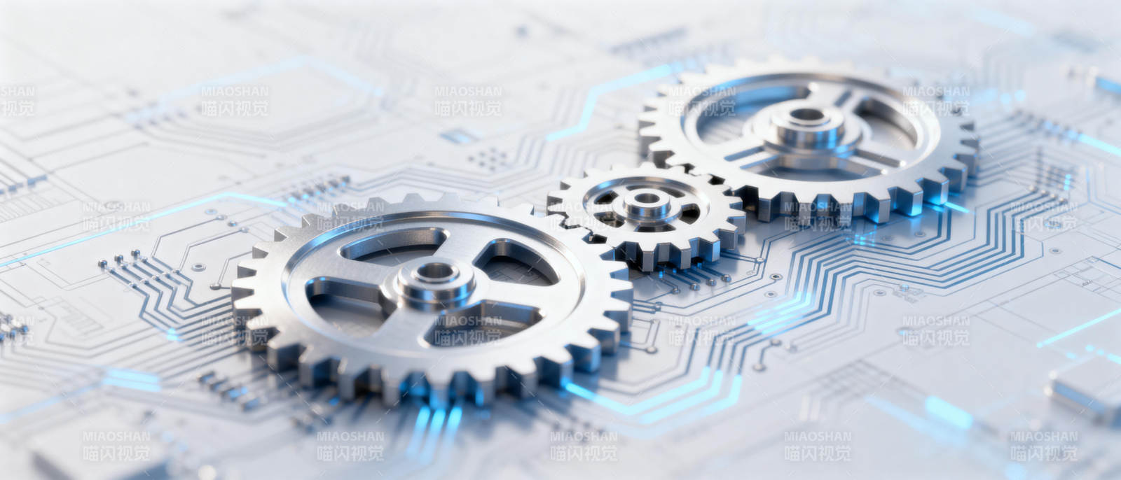 科技齿轮联动图片