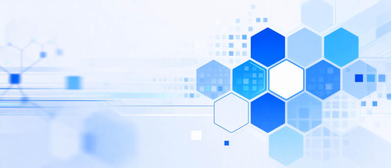 科技蓝调几何图图片