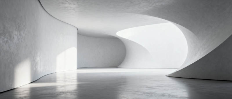 极简曲面空间图片