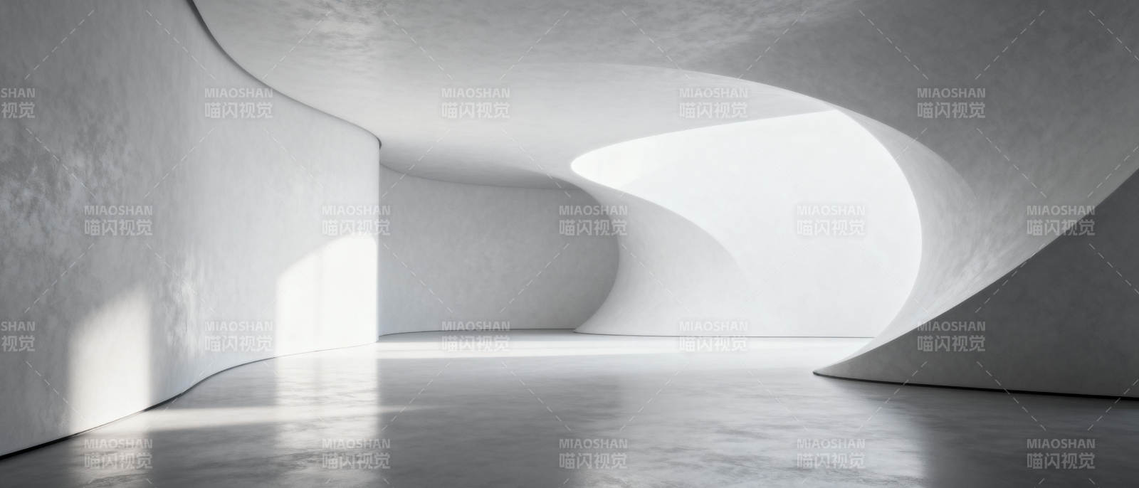 极简曲面空间图片