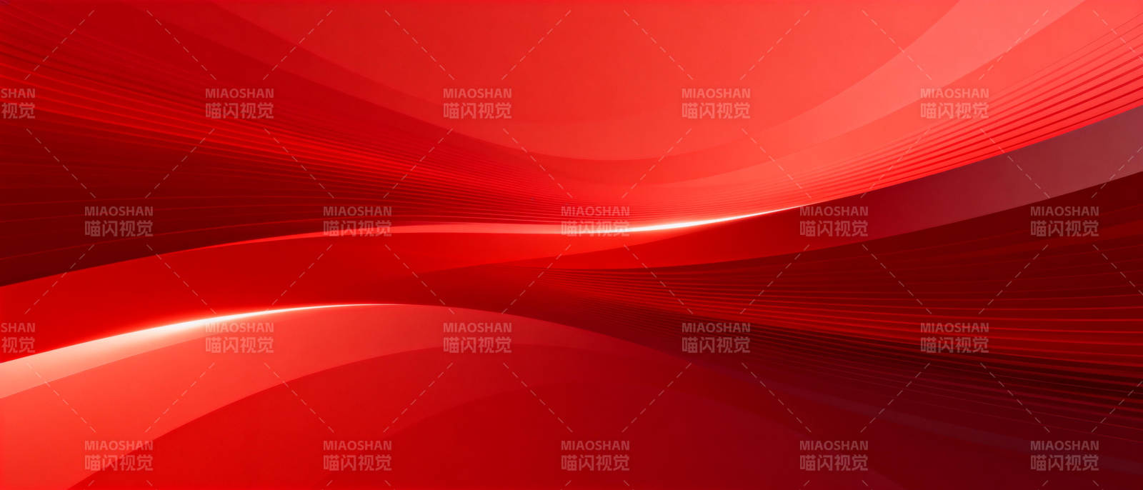 红色流动的波浪图片