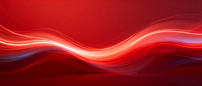 红色波浪光影图片