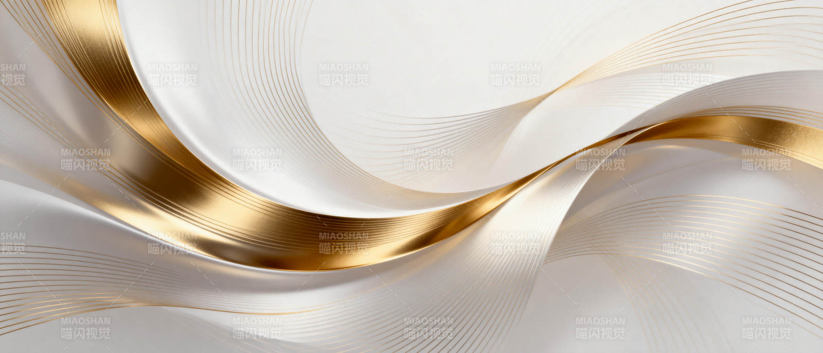 金色波浪优雅流动图片