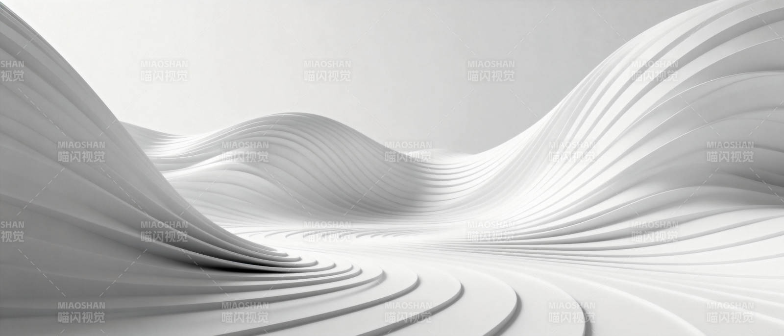 流动的白色波浪图片