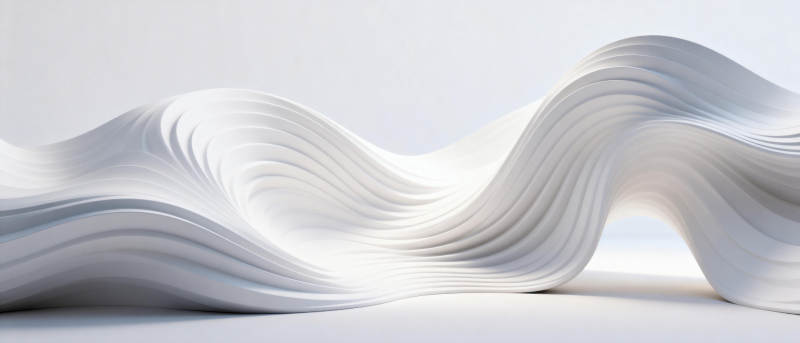 流动的白色波浪图片