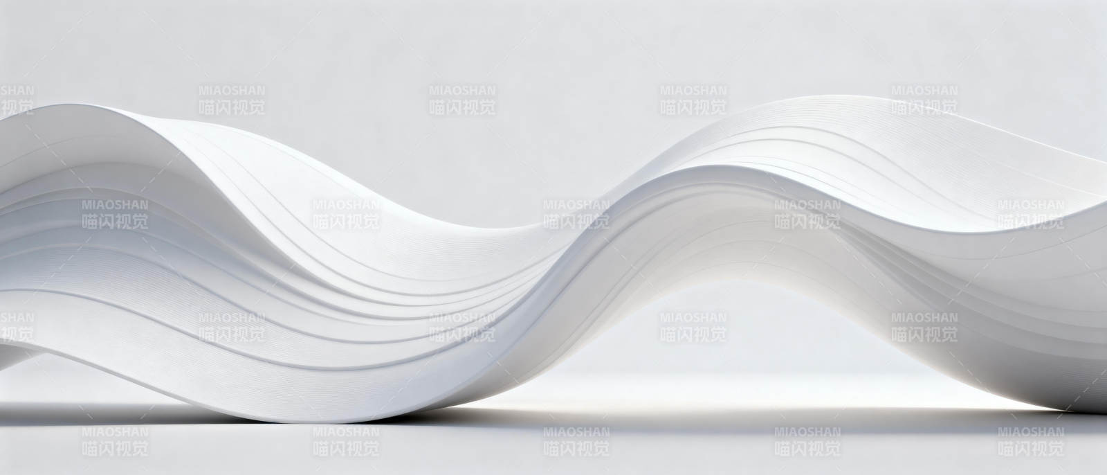 流动的白色曲线图片