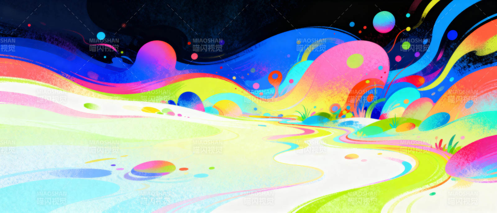 梦幻彩虹世界图片