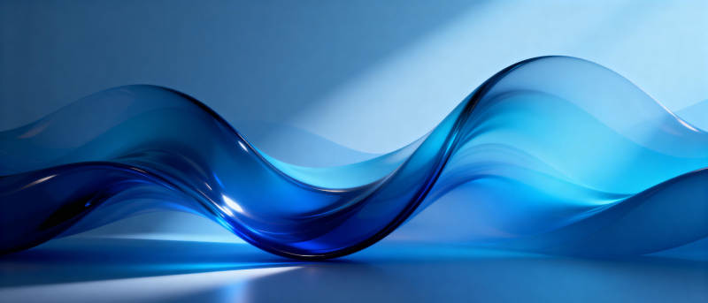 蓝波流动艺术图片