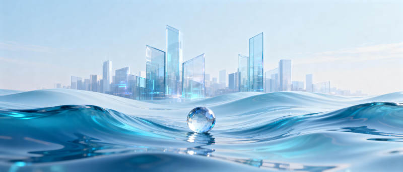 水波中的未来之城图片