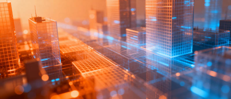 未来城市光影图片