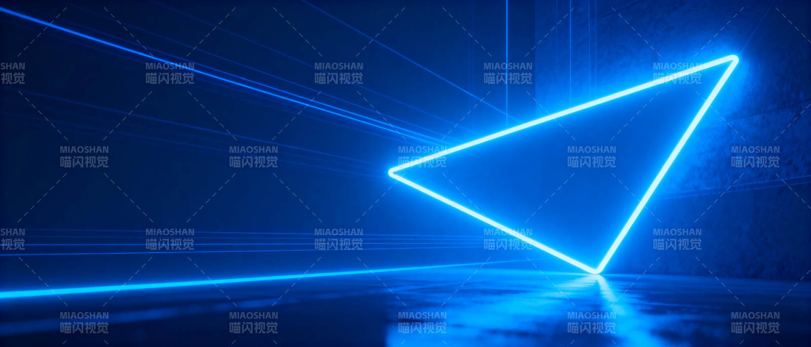 霓虹三角光效图片