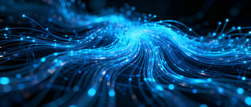 蓝色光流漩涡图片