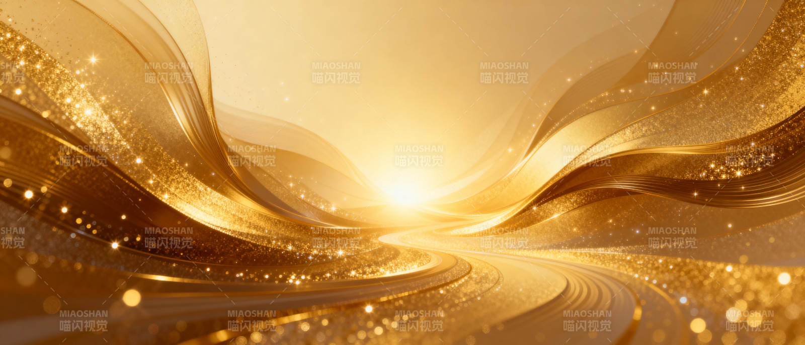 金色流光璀璨图片