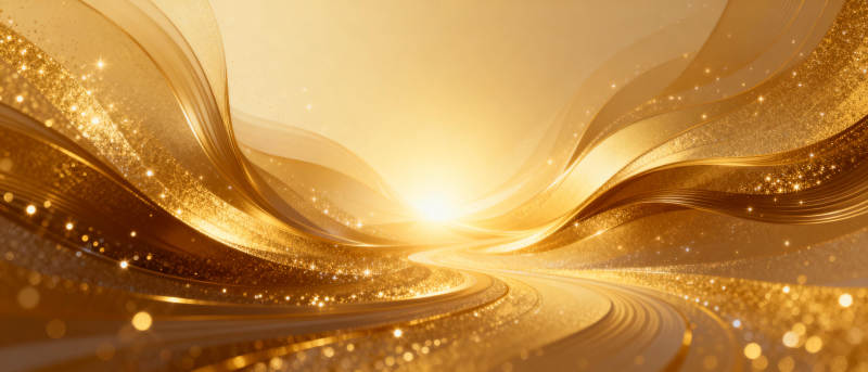 金色流光璀璨图片